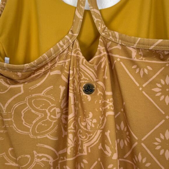 prAna Women's Opal Dress Sleeveless Racerback Toffee Tiles Size Small - Picture 4 of 6